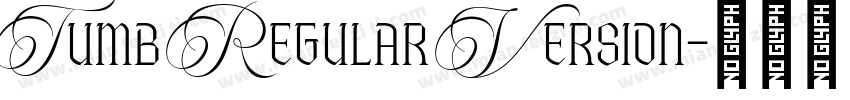 Tumb Regular Version字体转换